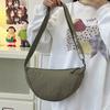Stylish Mini Nylon Dumpling Crossbody Bag With Soft Structure For Everyday Use