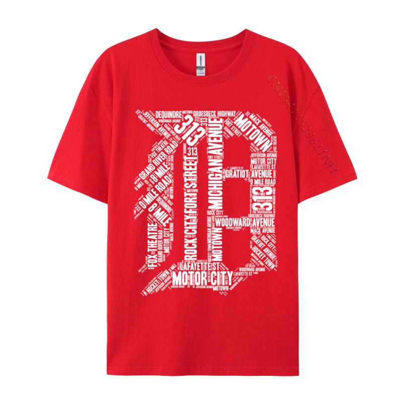 Unisex Tshirts Detroit D Summer Birthday Unisexs Tshirts Comfortable Combed Cotton T Shirt 3d Printed Top Tshirts