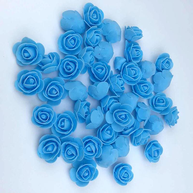Uflower 100Pcs Artificial Foam Rose Flowers Head PE Fake Flower for Wedding Party Home Dceor DIY Bear Rose Valentines Day Gifts