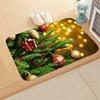 40X60Cm Christmas Outdoor Doormat Merry Christmas Tree Door Mat Red Non-Slip Floor Mats Decorative Entrance Door Rugs
