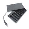 2 3 4 Slots Ports AA Batterie transparent schwarz 2xAA 3xAA 4XAA 8AA Power Storage Case Box Halter Leitungen für DIY Reparatur Werkzeuge