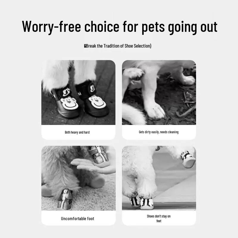 Wasserdichte Einweg-Pfotenüberzieher für Haustiere: Schmutzabweisende Hunde-Spaziergang-Socken