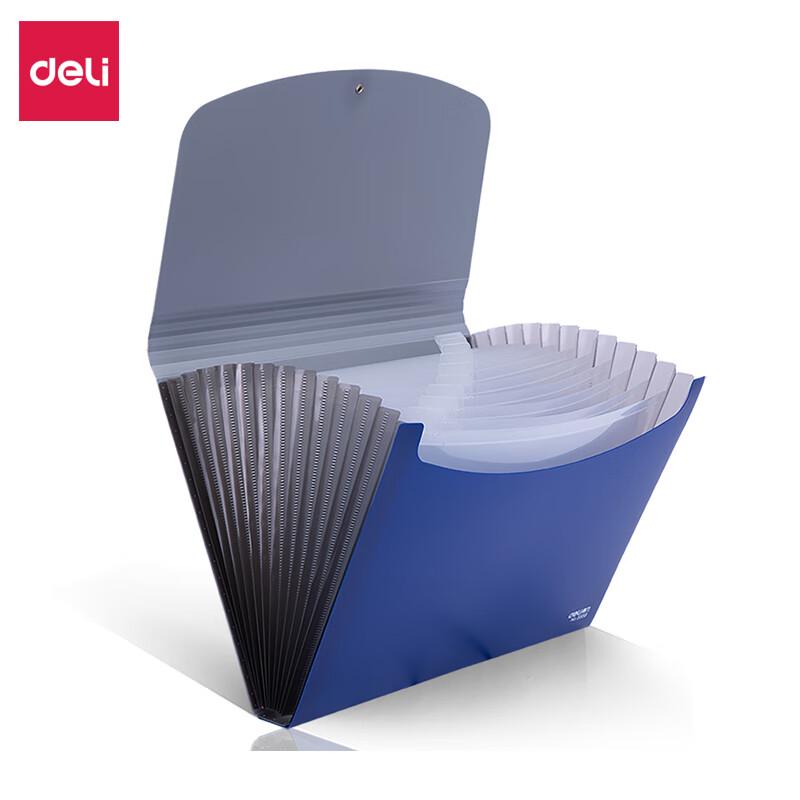 Deli A4 13-Pocket Expandable Accordion File Folder