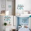 1sheet PVC Wall Stickers for Home Living Room Bedroom Decoration Maxim Word Be The Smiles Today Sky Blue 28x35cm