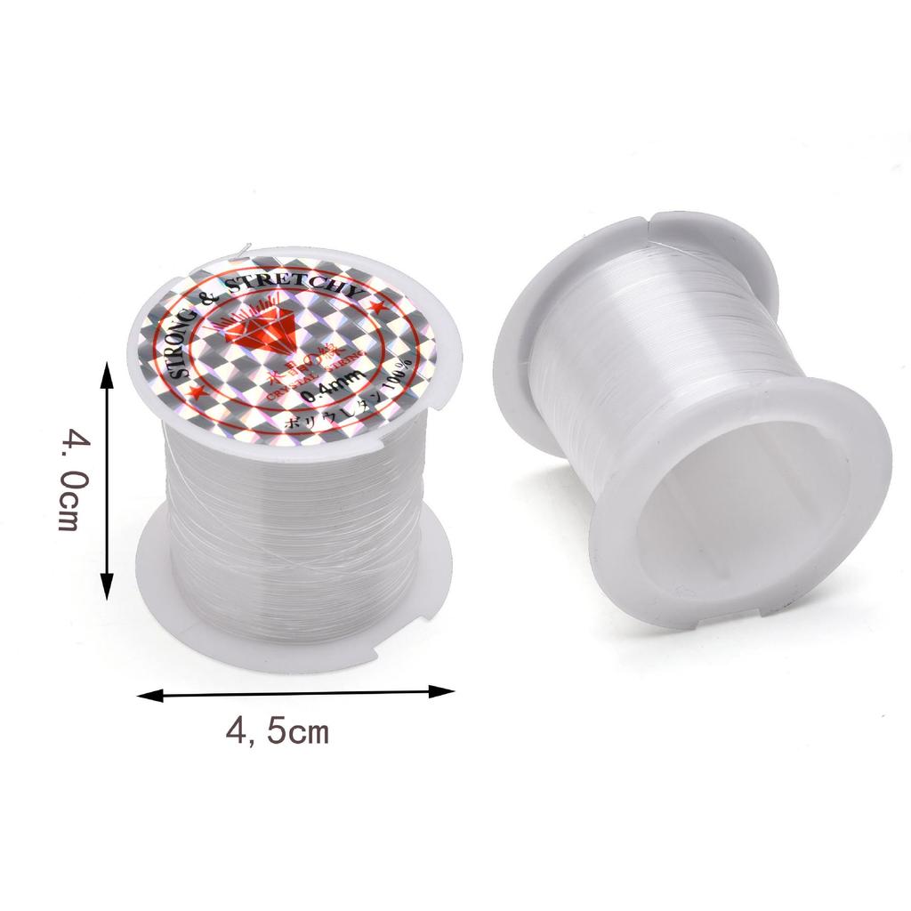 Transparentes, verschleißfestes Schmuck-Perlseil - Nicht elastisch für DIY und Handwerk