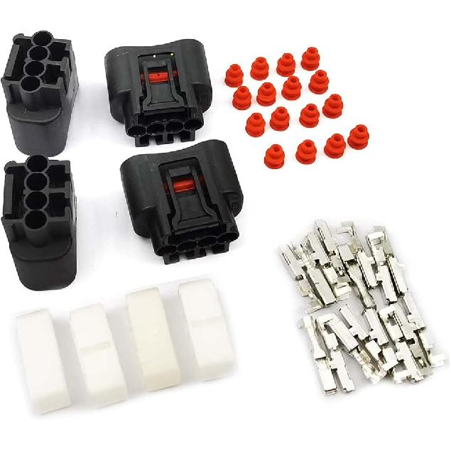 DEVMO 4pcs Ignition Coil Plug Connector Compatible with 2000-2010 Toyota Lexus Camry 90980-11885