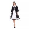 Anime Cosplay Maid Costume With Apron Headband Cross Necklace Sweet Japanese Style Stage Outfit Women