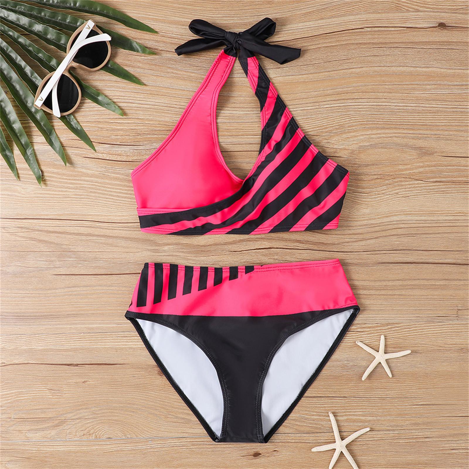 

Women s Split Fashion Sexy Bikini With Bra Pad No Steel Bra Swimsuit S