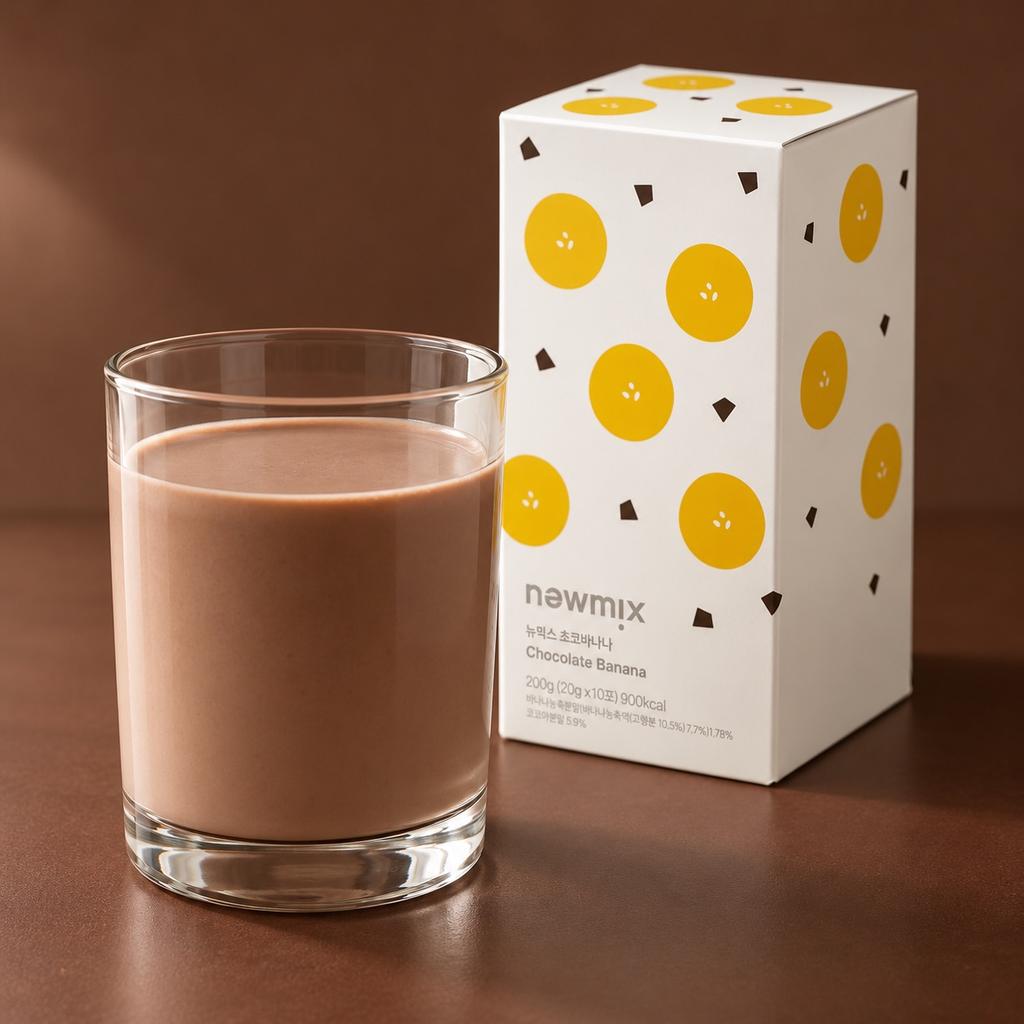 Newmix Chocolate Banana Milk 10 Sticks 200g
