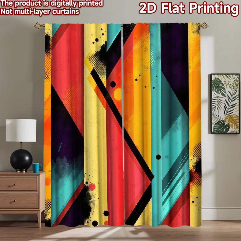 2D Flat Photography Backdrop Popular Background Cloth Geometric 100% Polyester Festive Wall Decor for Suitable for New