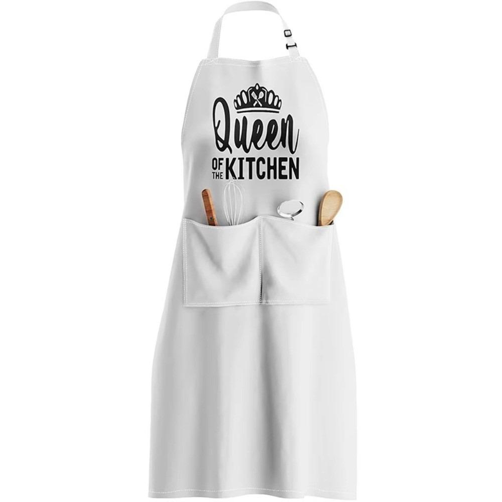 

Polyester Home Kitchen Apron Neck Adjustable Letter Style Nail Art Cafe Workwear Kitchen Accessories Working Clothes