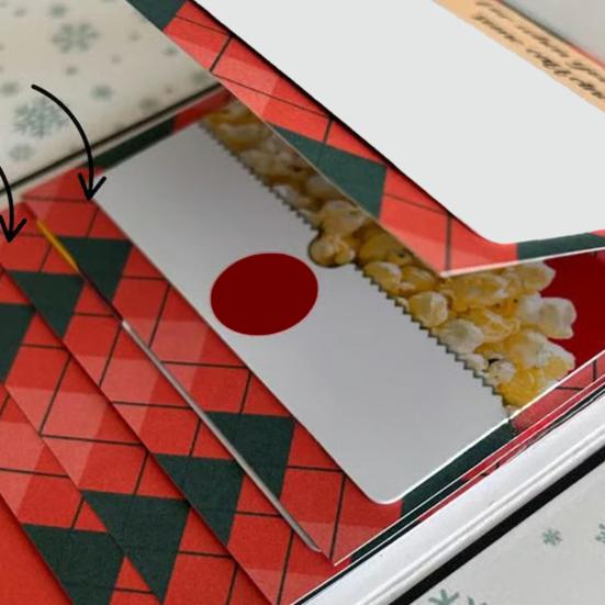 Christmas Gift Card Holder Book Handmade Waterfall Holiday Gift Card Sleeve Booklet DIY Christmas Gifts Cards with Envelopes Gift for Family