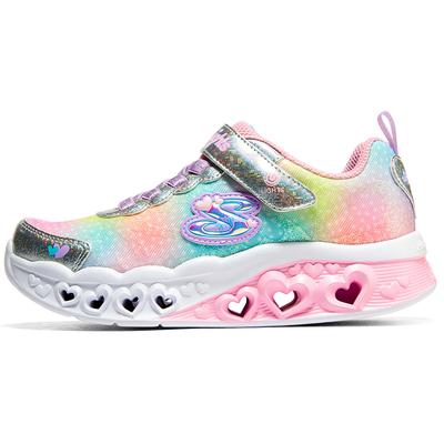 Flutter Heart Lights Comfortable Durable Low Top Kids Casual Shoes Kids Casual Shoes Pink 302315L-SMLT
