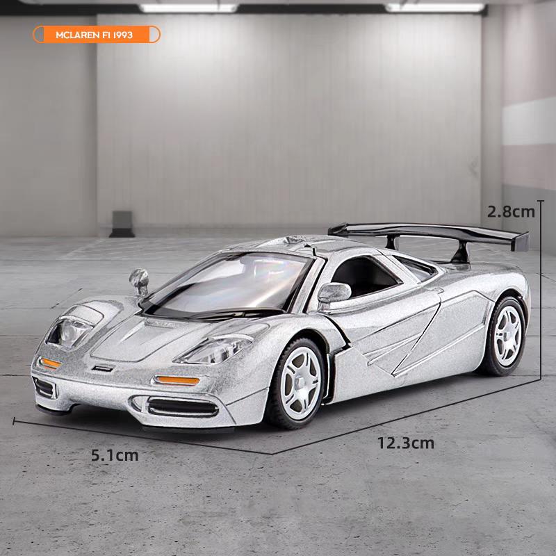 Auto Supercar Classica Retrò 1993 McLaren F1 Versione Match Auto in Metallo 5 Pollici Simulazione Diecast e Veicolo Giocattolo RMZ city 1:36 regali di compleanno in modelli in lega