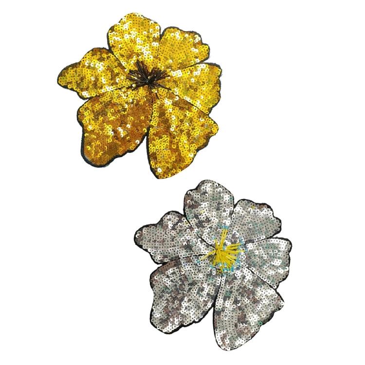 Aplique de Flor Lantejoula Decoração de Roupa Costura em Acessórios para Artistas de Palco Vestidos Trajes de Noiva E Fantasias