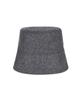 Bajal Va Square Drop Oversized Bucket Hat Charcoal