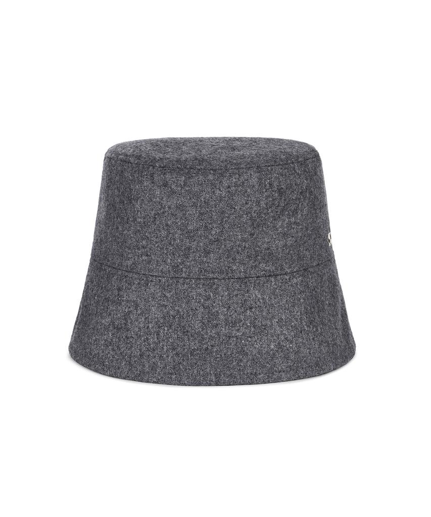 Bajal Va Square Drop Oversized Bucket Hat Charcoal