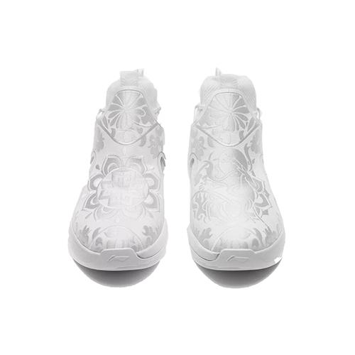 Li Ning YuShuai 12 Slip Resistant Abrasion Resistant High top Basketball Shoes Men's White ABAN025-6