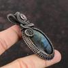 Labradorite Copper Pendant Wire Wrapped Pendant Handmade Jewelry Pendant For Women Gemstone Copper Jewelry Labradorite Jewelry Gift For Mom