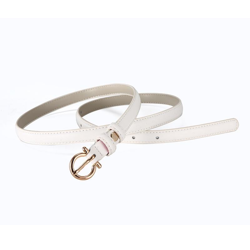 Korean Style Womens Leather Belt With Metal Buckle For Casual Office Fashion