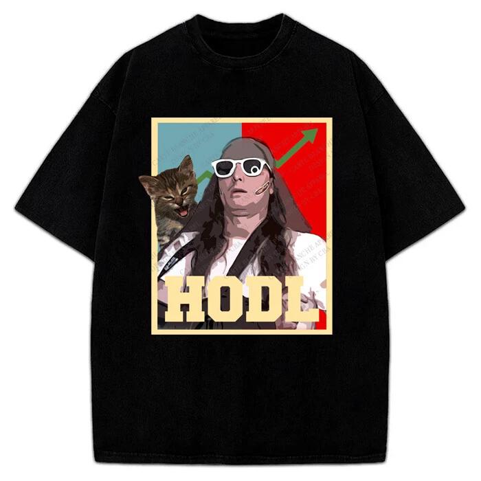 

Рычащий котенок GME DFV Футболка Кит Гилл HODL Винтажный дизайн плаката Футболка 2XL