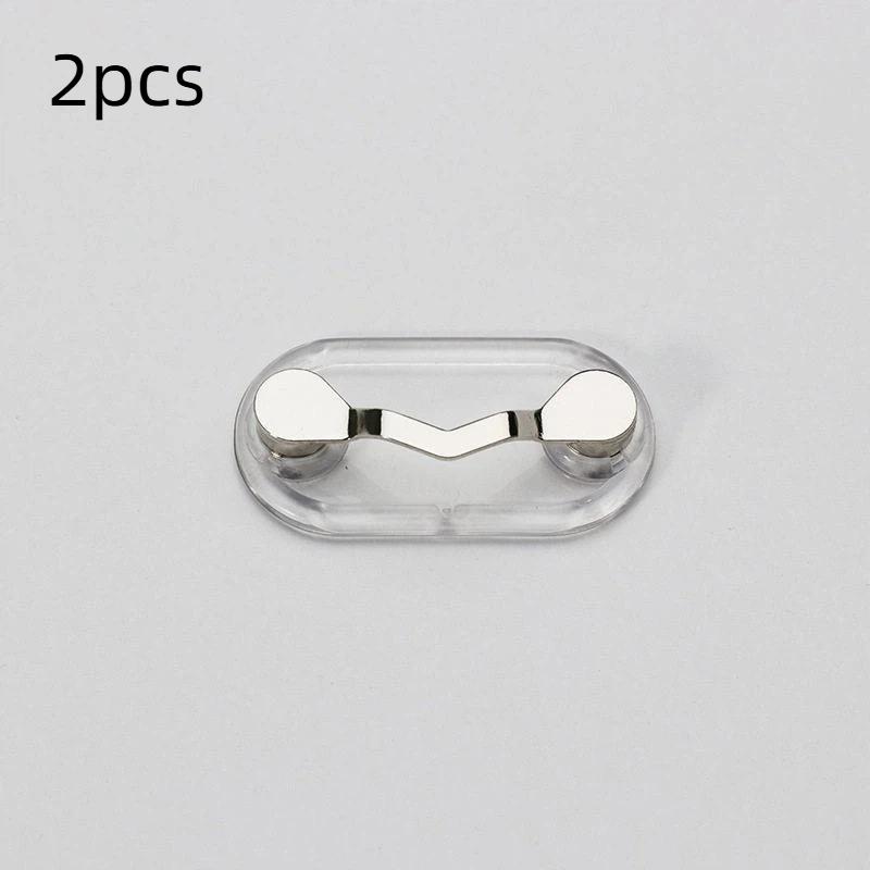 Magnetic Eyeglass Holder Clip Magnet Brooch For Shirt Collar Id Badge Holder And Earphone Clip Magnetic Accessory 1/2Pcs