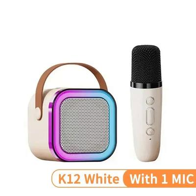 1PC Karaoke Machine with 1-2 Wireless Microphones Portable 5.3 PA Bluetooth Speaker System RGB Lights Audio Home KTV Kid Gifts