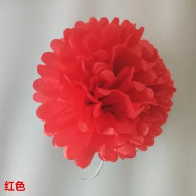 10-35cm Tissue Paper Pompoms Wedding Decorative Paper Flowers Ball Baby Shower Birthday Party Decoration paper pom poms DIY