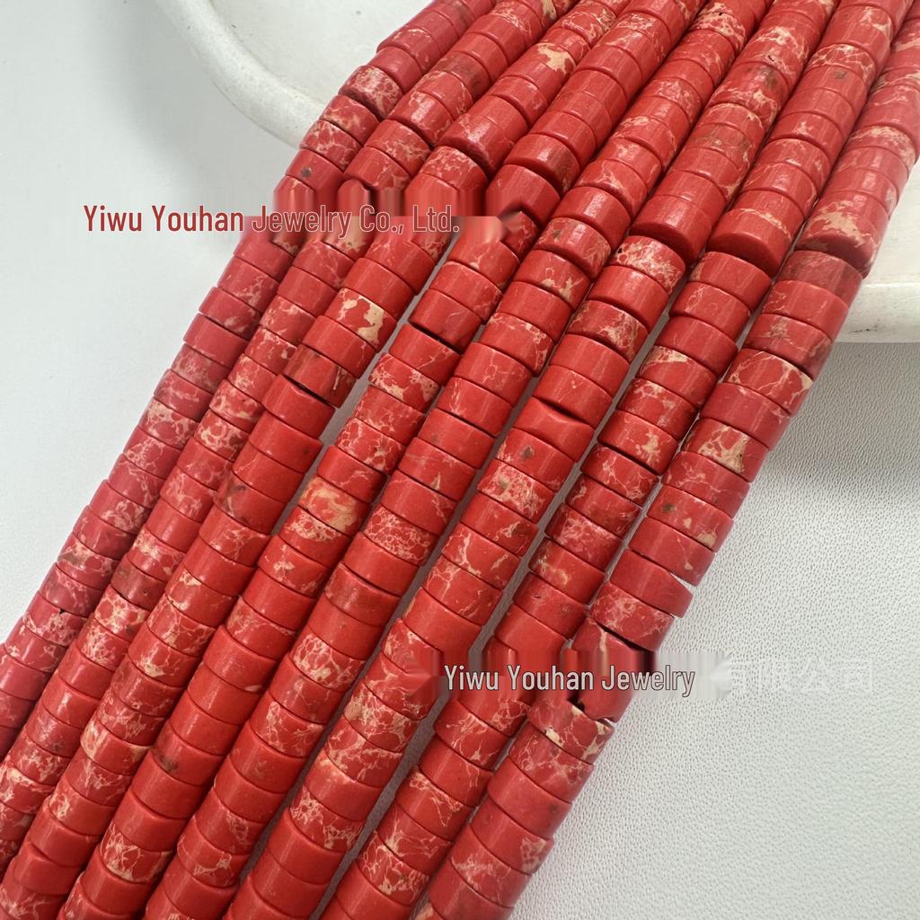3x6mm Mixed Stone Spacer Beads for DIY Jewelry Making