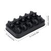 10 Hole Skull Shape Ice Tray Food Grade Silicone Ice Maker Mold Reusable Ice Maker for Cocktails, Whiskeys, Soups
