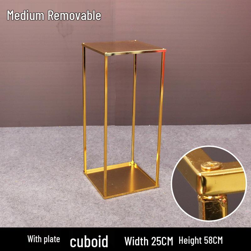 Żelazny Kwiatowy Stojak Kolumnowy do Dekoracji Uliczki Weselnej