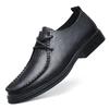 Large Size Genuine Leather Men Shoes Business Casual Leather Shoes Men Loafers Moccasins Black Man Flat Shoes