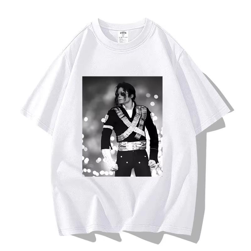 2026 Limitovaná edice Vzor Michael Jackson Pánská a dámská Nová letní trička pro dospělé Rodiče Móda Y2K
