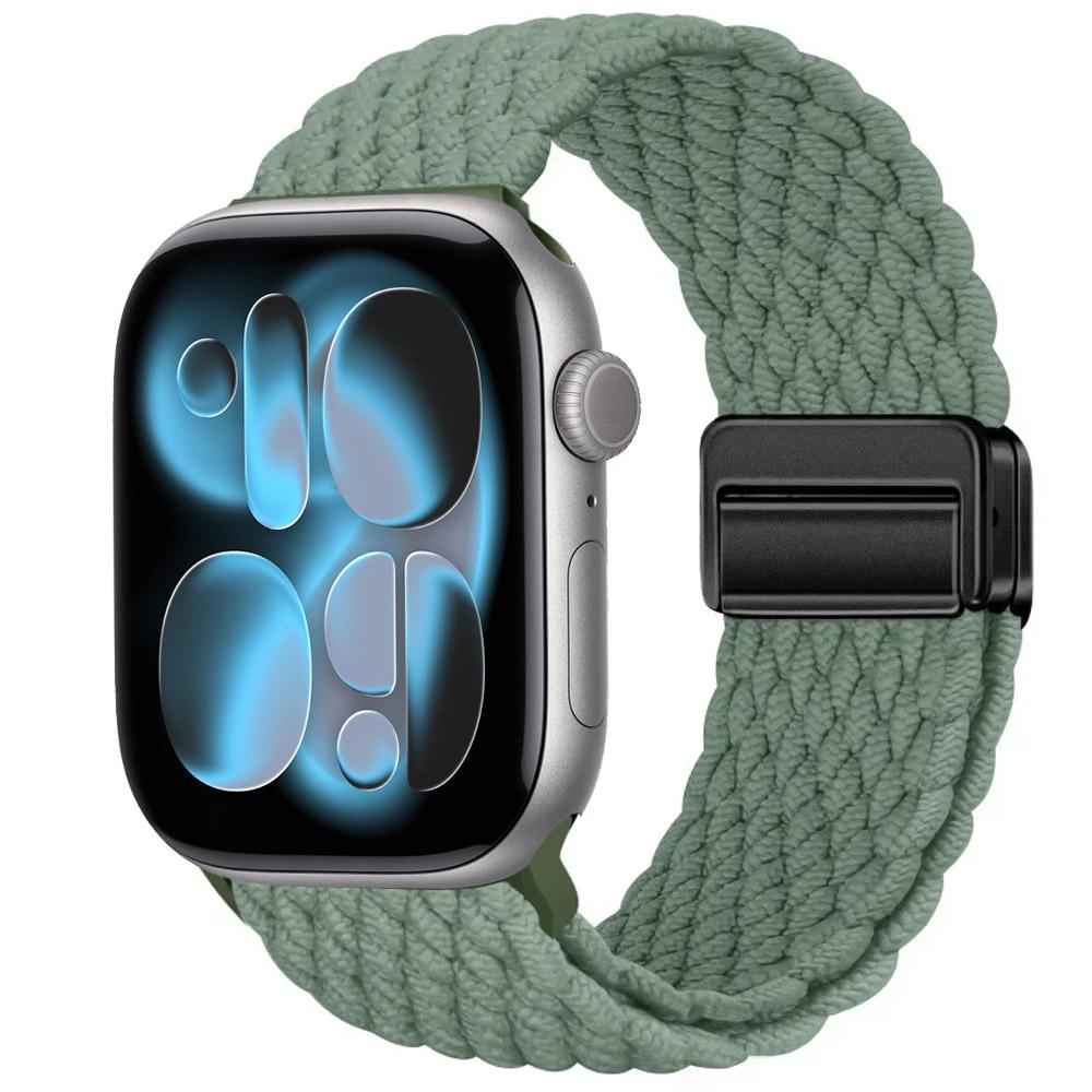 Nylon Strap for Apple Watch 11 10 46mm 42mm/Ultra 3 2 1 49mm Magnetic buckle Wristband iWatch 9 8 7 6 5 4 SE 45mm 44mm 41mm 40mm