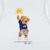 Polo Ralph Lauren T-Shirt Ss24 Letter Bear Print Casual Crew Neck Short Sleeve Kids Tops White 322853828-034