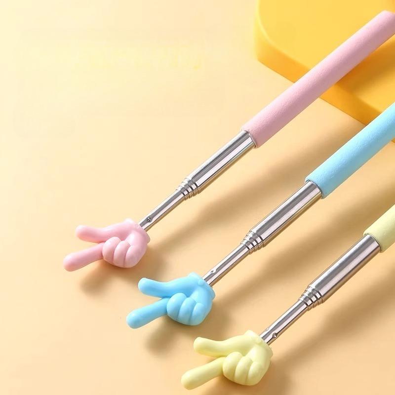 Stainless Steel Teaching Pointer Telescopic Reading Stick Whiteboard Finger Pointer Teachers Supplies