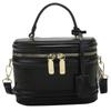 Square PU Leather Shoulder Bags for Women  Elegant Retro Mini Cell Phone Bags  Bucket Bag  Texture