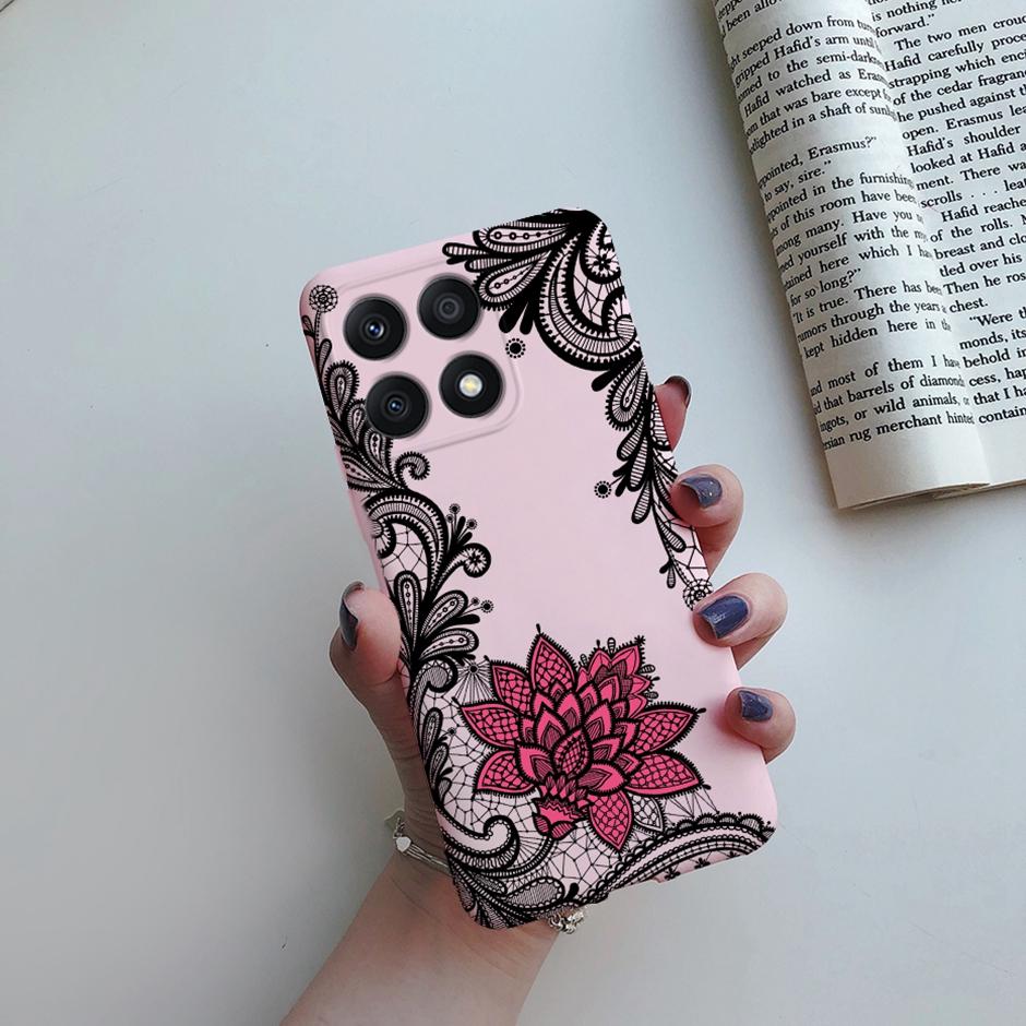 Fundas For Honor X8A 2023 Case Soft Silicone Cute Heart Back Cover Phone Cases for Huawei Honor X8a Case HonorX8A Coque Bumper