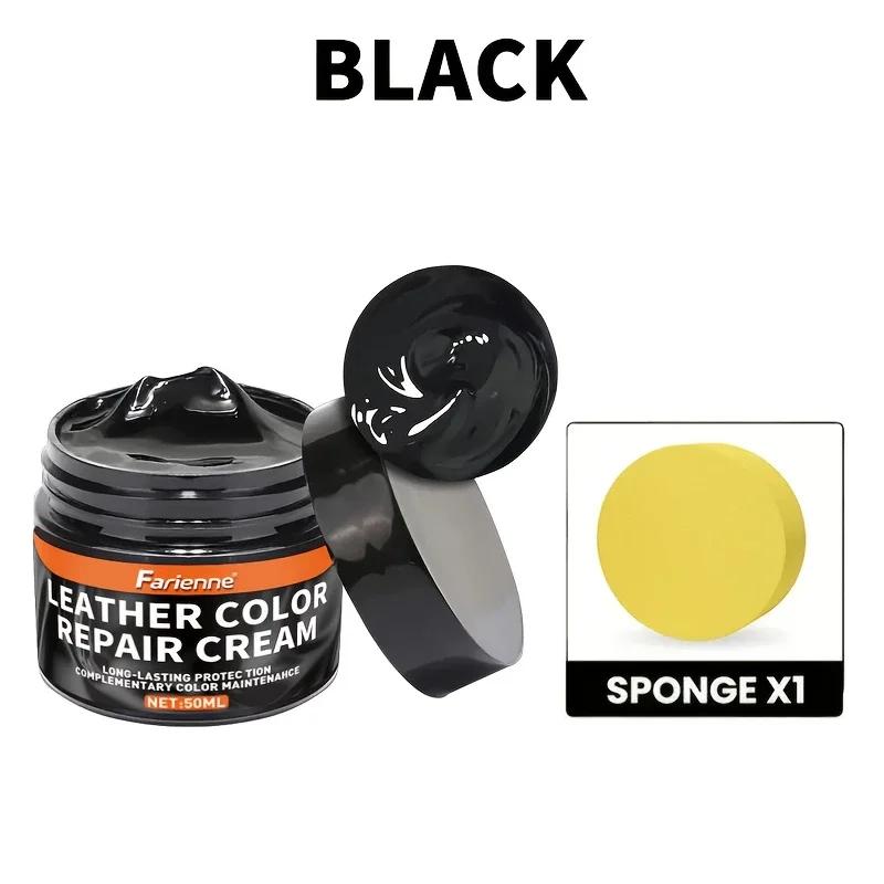 Leather coloring paste-three colors(white,brown,black),suitable for shoes,bags,sofas-repair,restore faded and scratched leather