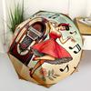 Portable Folding Umbrella with a Retro Jukebox Pin-Up Girl Design,Featuring a Sturdy Iron Frame And an 8-Rib Structure,Perfect for All Seaso