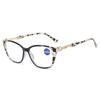Retro Anti-blue Reading Glasses Leopard Patterned Square Frame Presbyopia Eyeglasses Blocking Blue Light Eyewear +1.0 To +4.0