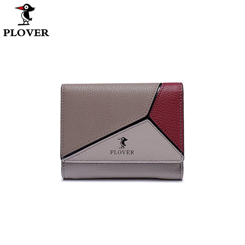Женский трехстворчатый кошелек PLOVER GD5929-3NH с цветовыми блоками