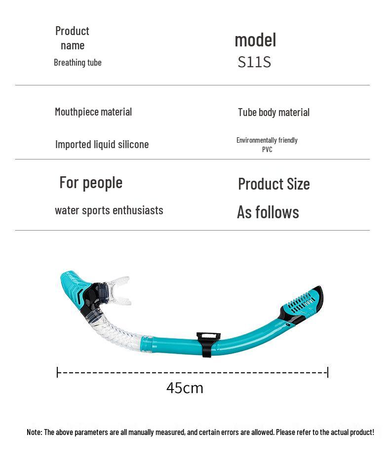 Unisex Adult Full Dry Snorkel - Professional Diving Gear