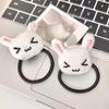 1/2/4PCS Cute Plush Bunny Rabbit Hair Tie Hairband for Lolita JK Girls Students Ponytail Hair Rope Hair Accessories Jewelry Gift
