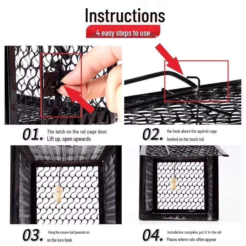 Fully Automatic Mouse Trap Cage | Rat Killer Clip & Glue Board Combo