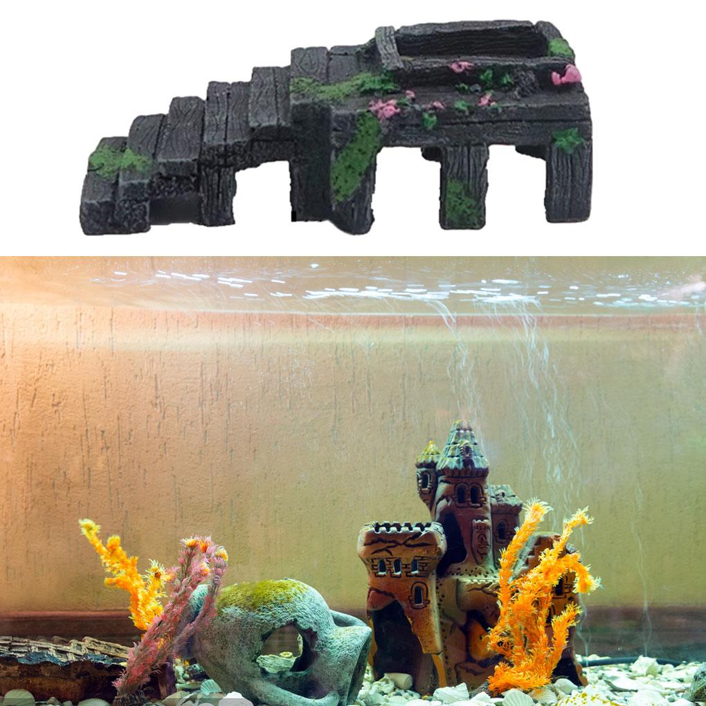Turtle Basking Platform Waterproof Aquarium Landscaping Hiding Caves Lightweight Climbing Platforms Reptile Turtles