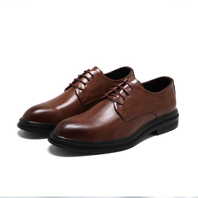 Fashion 2025 New Arrival Male Coiffeur Flats Leather Male Outdoor Shoes Lace-Up Men's Oxford Shoes Classic Formal Business Dress Shoes