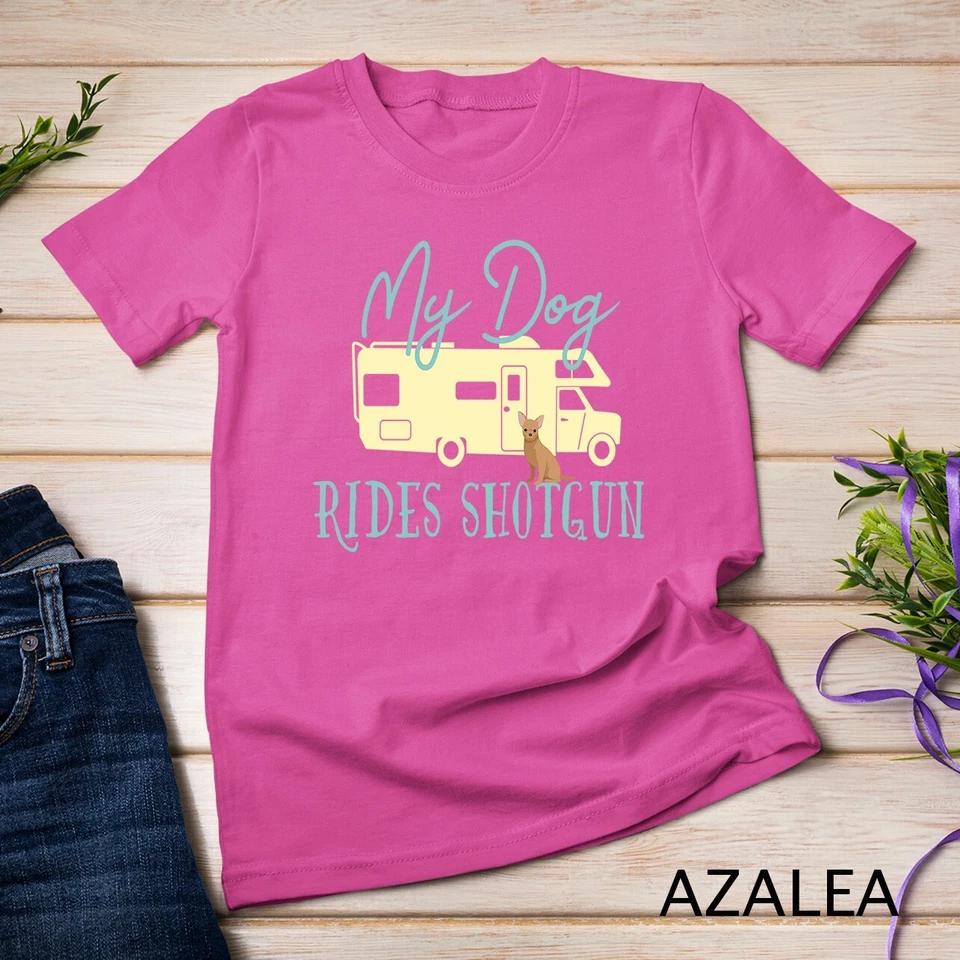 Chihuahua Gifts Dog RV Camping Travel Trailer Unisex T-shirt 2 M
