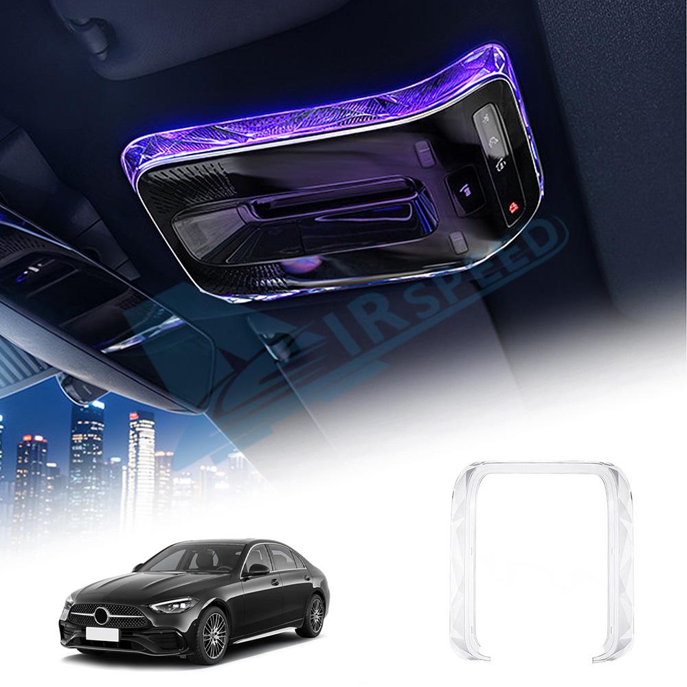 Crystal Reading Light Frames Trim Stickers For Mercedes Benz C GLC E Class W206 X254 W214 W233 EQS EQE GLE Interior Accessories