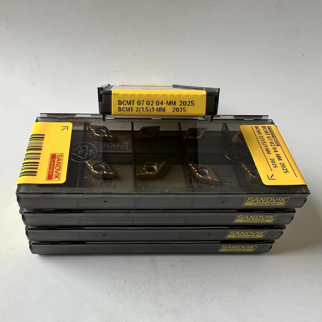 Original Sandvik / DCMT070204-MM 2025 /  CNC lathe carbide blade 10 Pcs